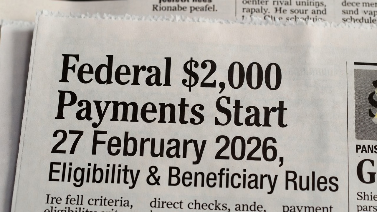 Federal $2,000 Payments Start 27 February 2026